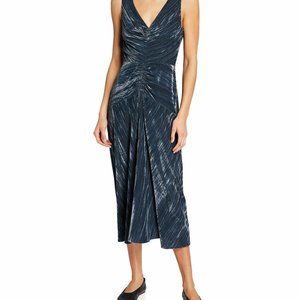 VINCE. Ruched Velvet Dress